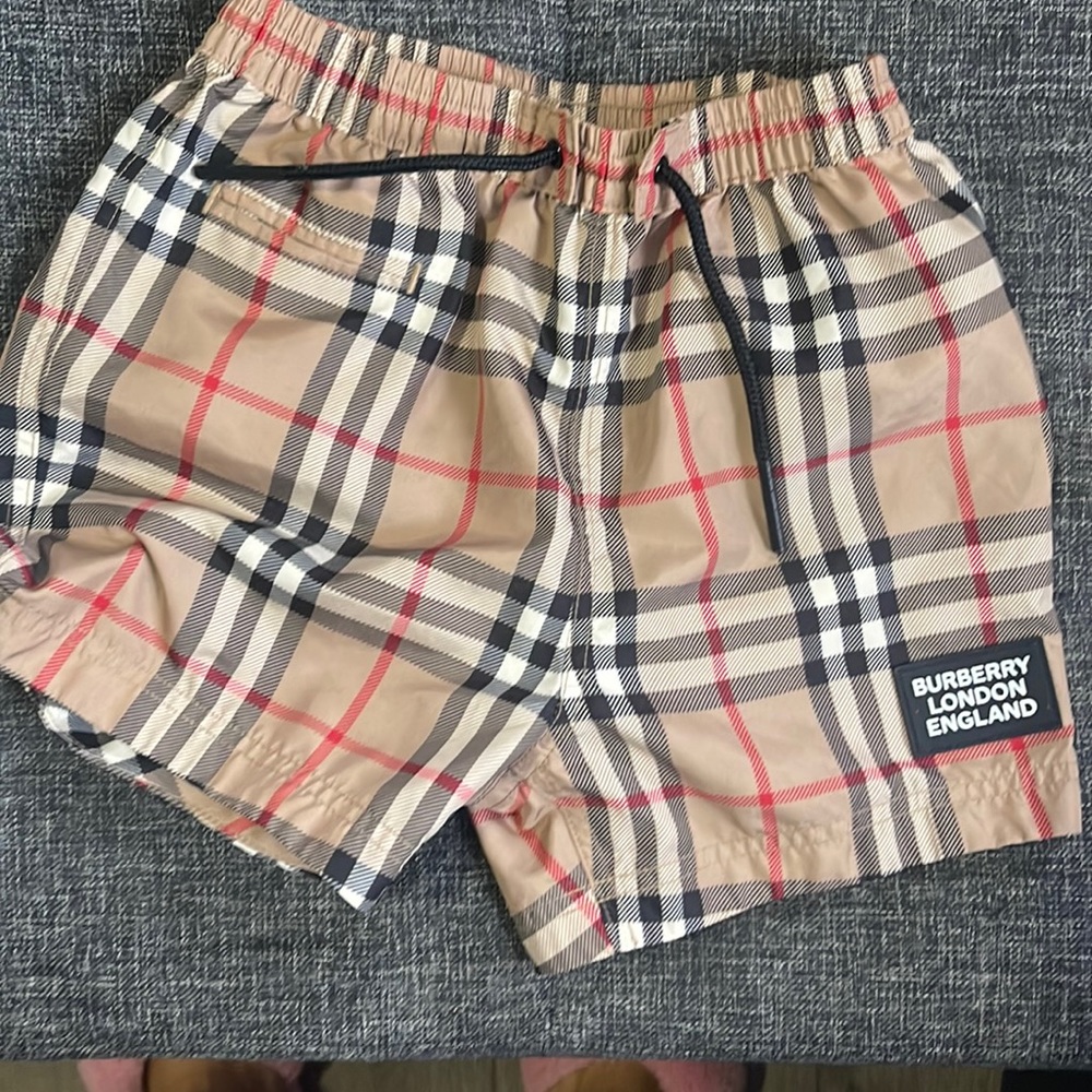 Burberry toddler swimming trunks